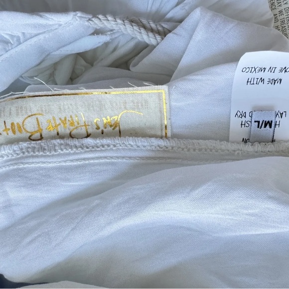 Jen’s Pirate BOOTY Ombre Krishna Maxi Dress Sz M/L White/Blue - Picture 9 of 10